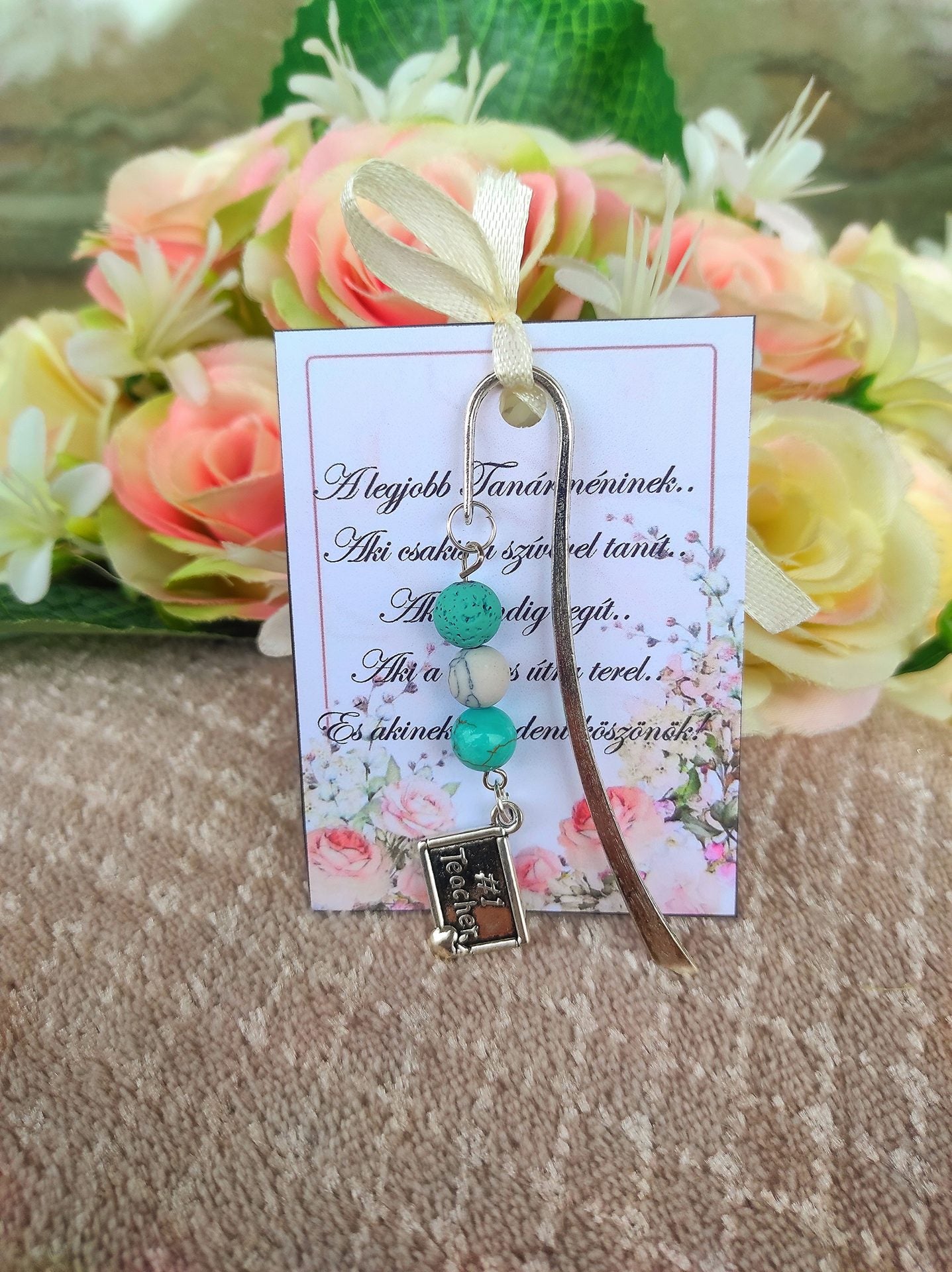 A legjobb tanár könyvjelző türkiz